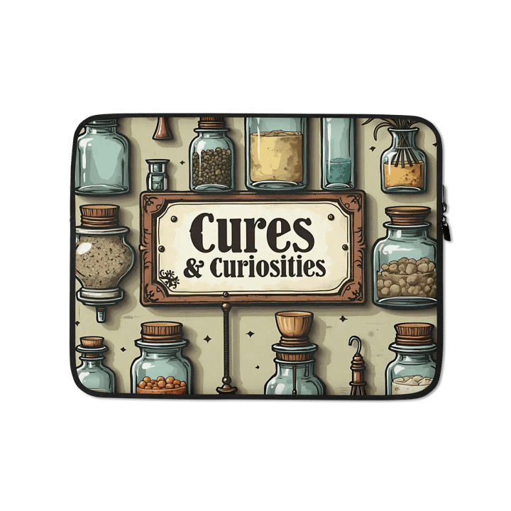 Cures & Curiosities Laptop Sleeve product image (1)