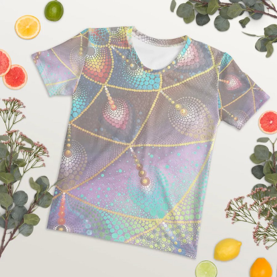 Sanatana Mandala pastell Women´s Crew Neck T-Shirt product image (4)