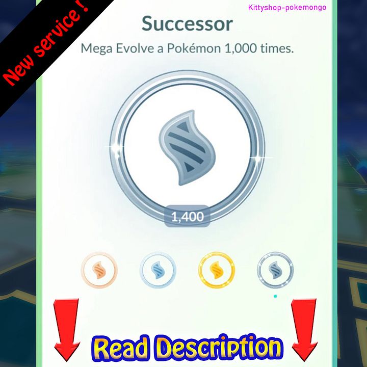 Pokémon Go!🎖- Successor Platinum Medal Achievement! (limited offer) 100% safe✅ product image (1)