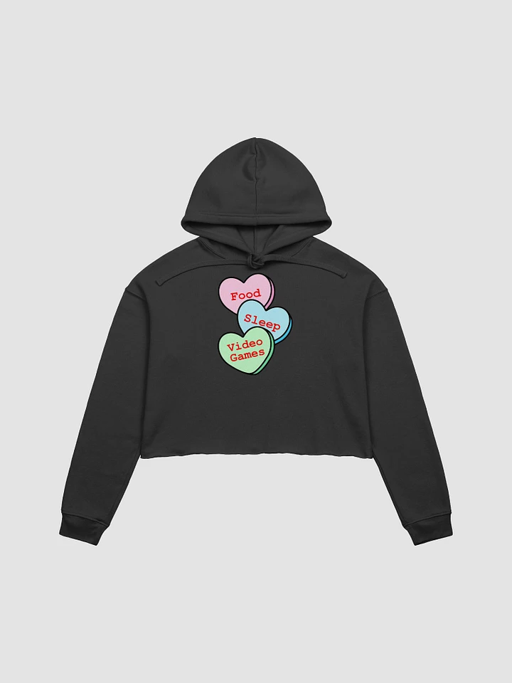 Gamer Candy Heart Cropped Hoodie product image (1)