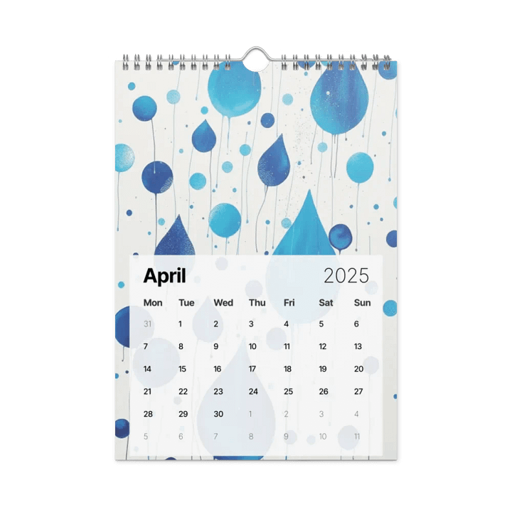 ART ABSTRACT WALL CALENDAR 2025 product image (1)