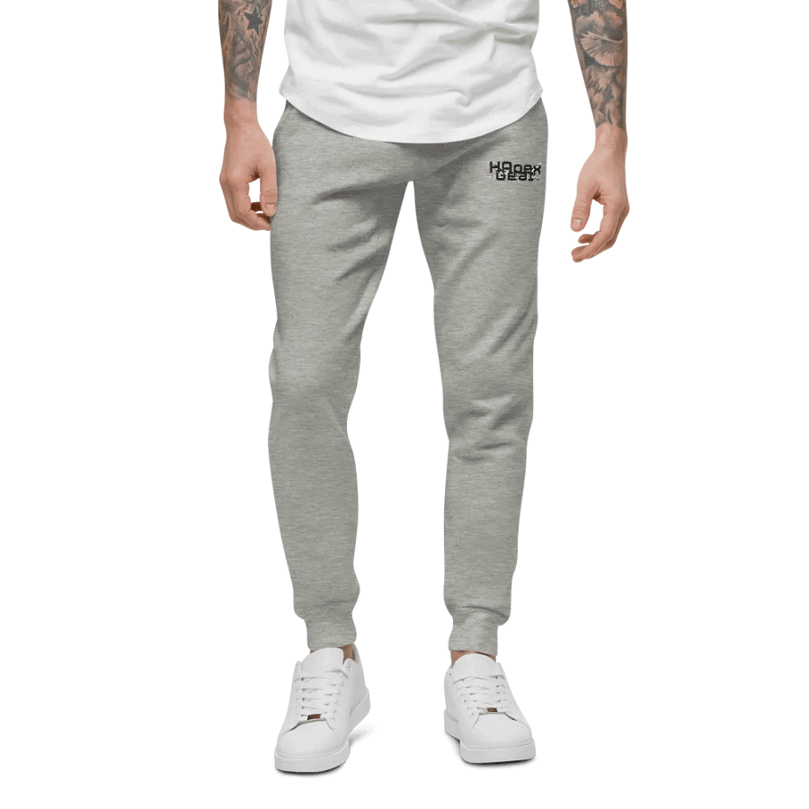 Unisex Fleece Joggers - Embroidered - Black HApex Gear Black Logo product image (4)
