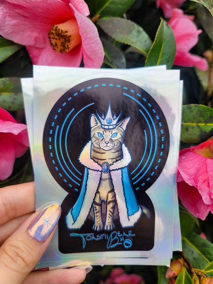 The Gremlin King - Frostberry Holo Sticker product image (1)