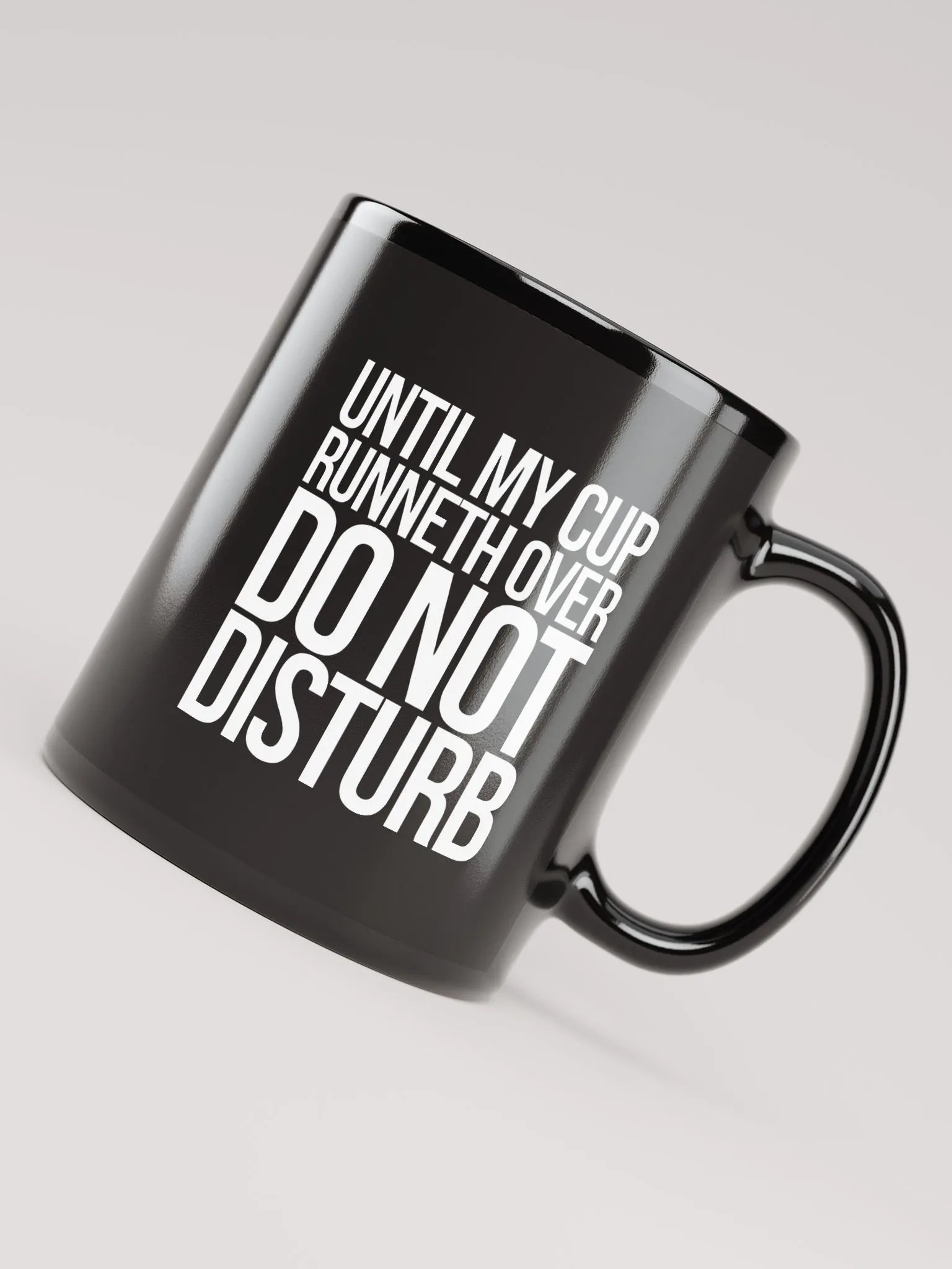 Cup Runneth Over Mug - Black product image (1)