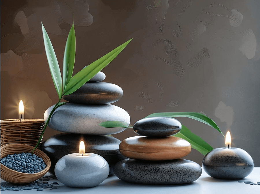 Zen Stones Relaxing Massage Atmosphere Bathroom Wall Art product image (5)