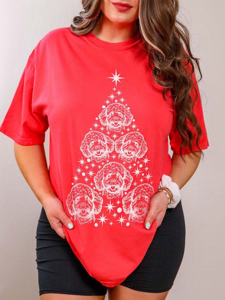 Miniature Poodle Christmas Tree T-Shirt product image (1)
