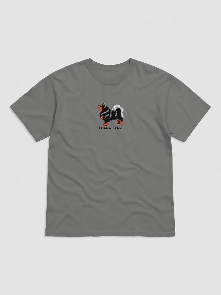 I Herd That T-Shirt(Embroidered) of a Finnish Lapphund(Black & Tan) product image (6)