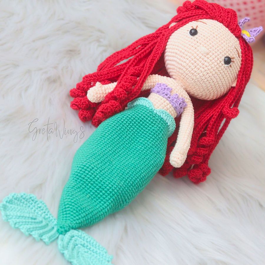 Ariel Amigurumi Pattern – Mermaid Version (Digital Download) product image (3)