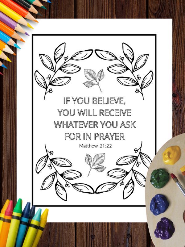 20 Page Bible Quotes & Verses Printable Colouring Pages product image (3)