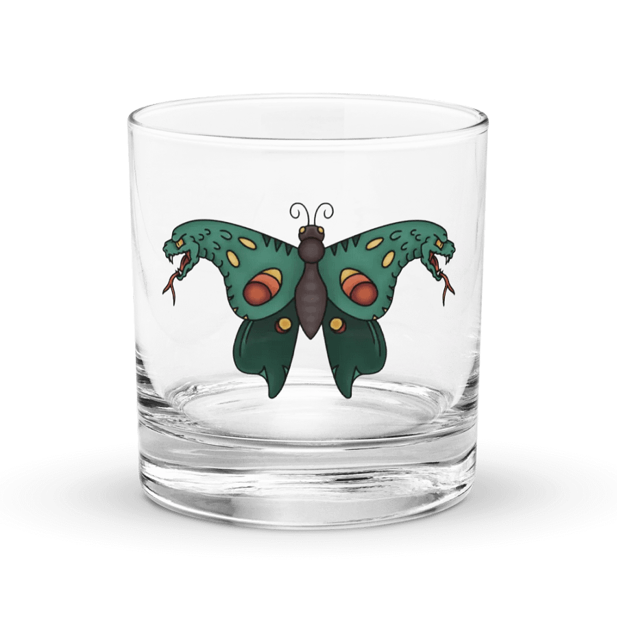 Atlas Moth Rocks Glass product image (1)
