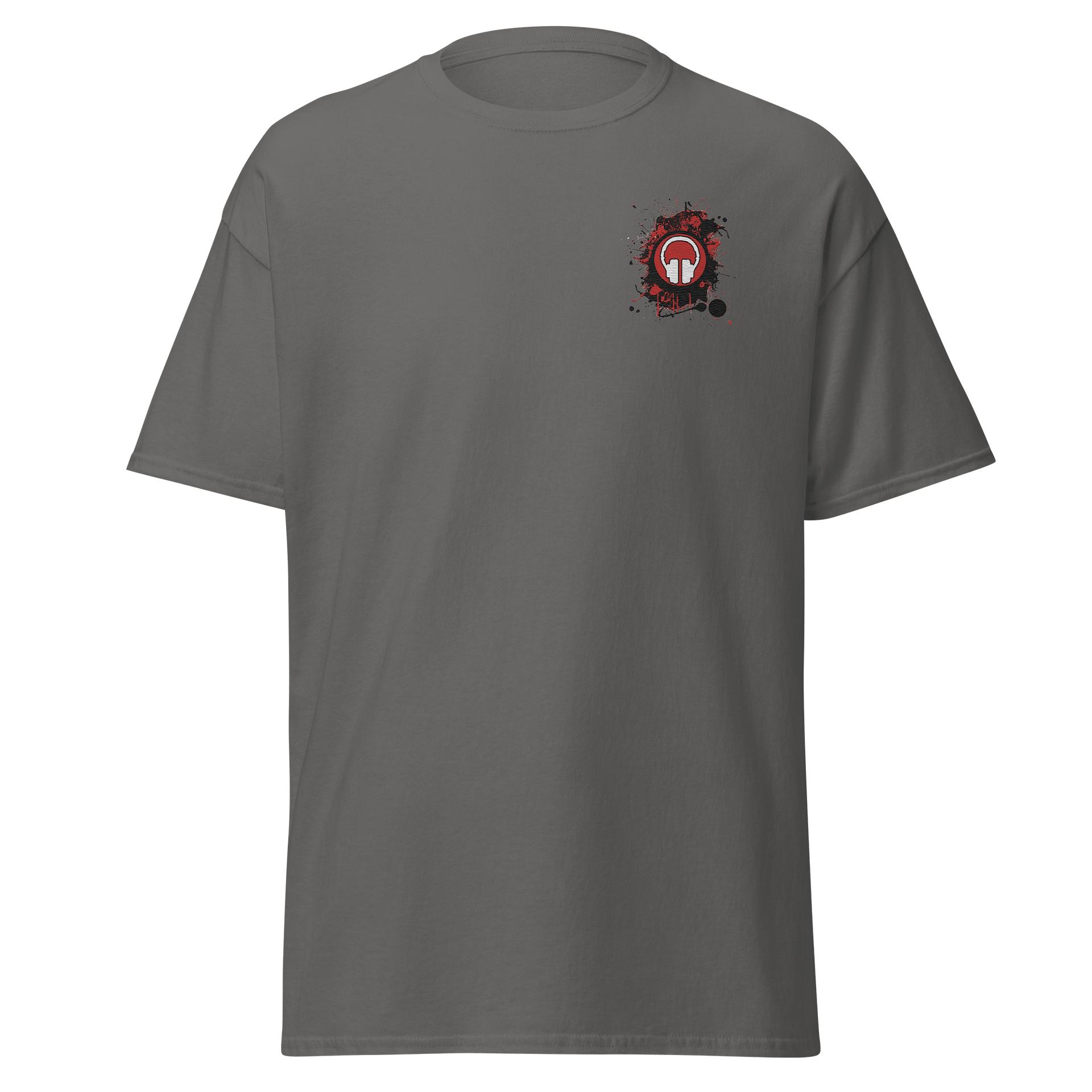 Paint Splat Headphones Embroidered Gildan Heavyweight T-Shirt product image (48)
