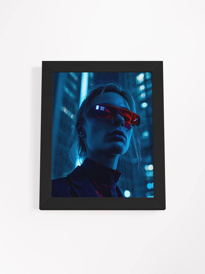 Cyberpunk Visionary Red Sunglasses Poster product image (2)
