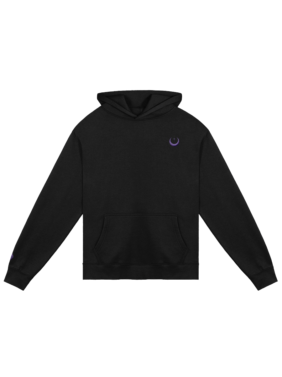 Purple Embroidered Moon Unisex Oversized Hoodie product image (3)
