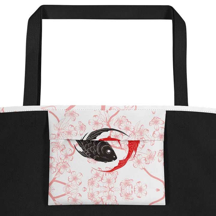Yin-Yang Koi Fish Harmony Tote Bag product image (2)