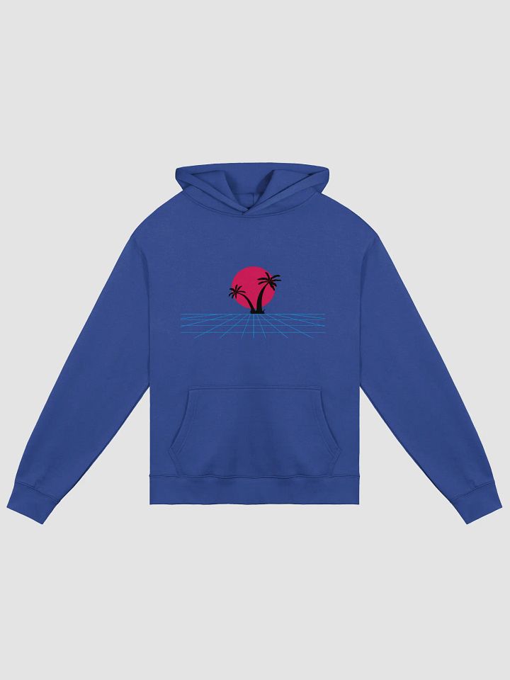 Retro Grid Sunset Oversized Hoodie product image (1)