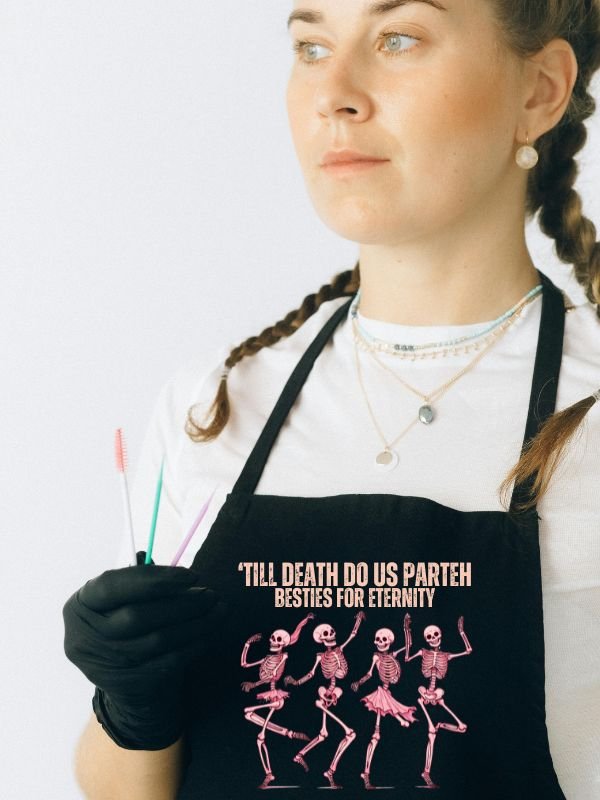 till death do us parteh besties for eternity apron product image (1)