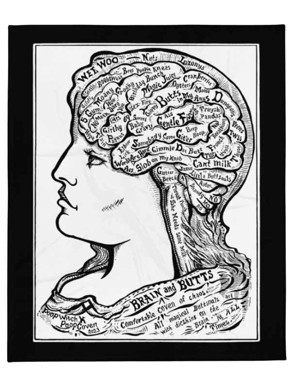On The Brain OG Fleece Blanket product image (1)