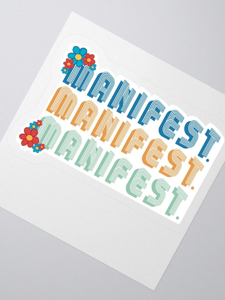 Manifest Kiss Cut Sticker product image (5)