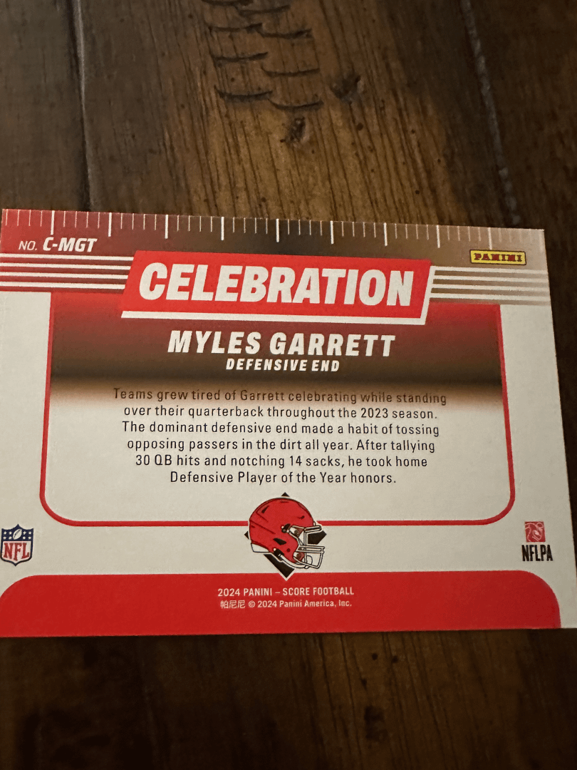 Celebration Myles Garret Score 2024 product image (2)