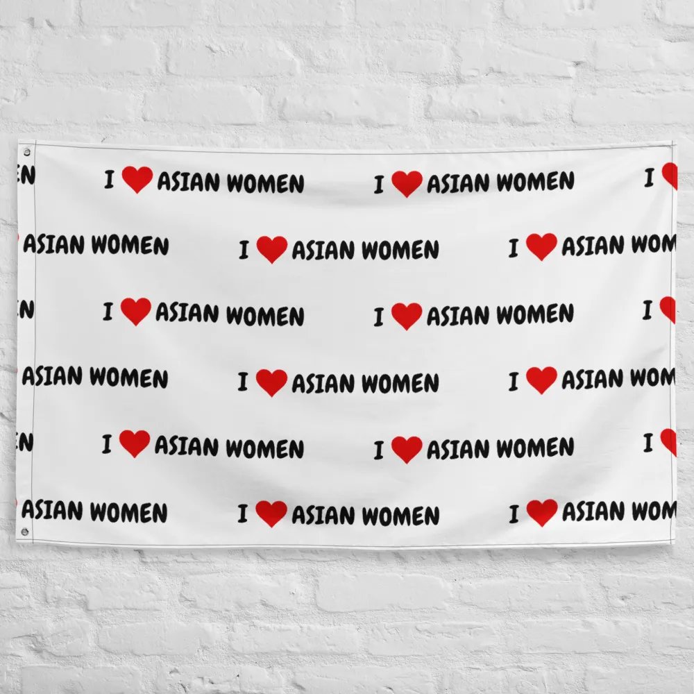 I <3 ASIAN WOMEN Flag product image (10)