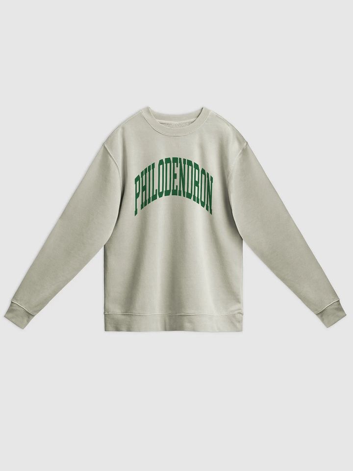 PHILODENDRON varsity unisex midweight pigment dyed crewneck product image (1)