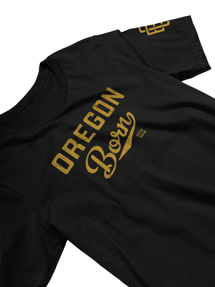 Oregon Born Varsity Script T-Shirt product image (22)