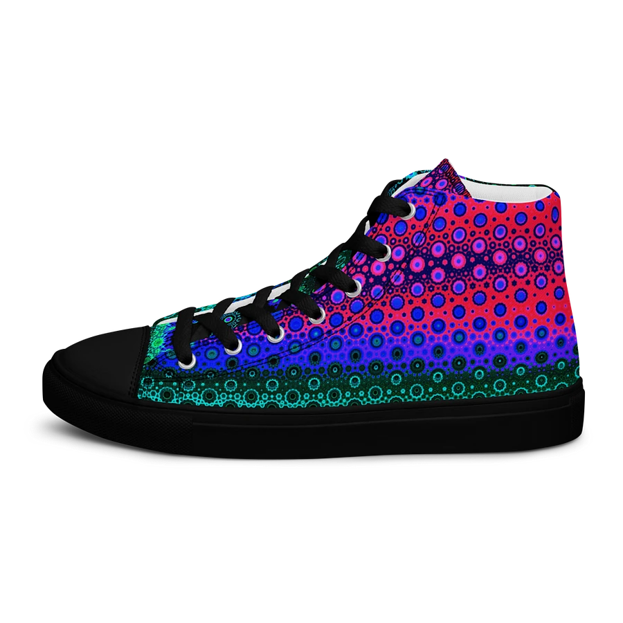 Abstract Multicoloured Pattern Women's Canvas Shoes High Tops product image (7)