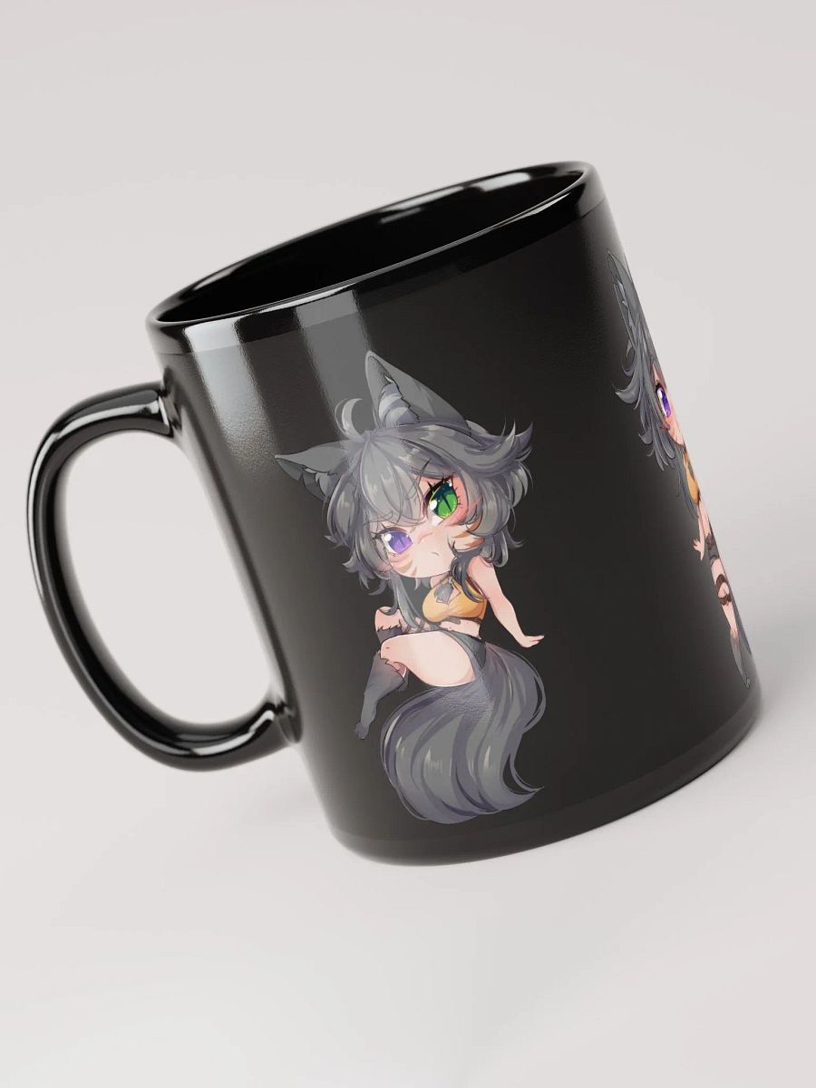 WolfcatRisi Chibi Glossy Mug (Black) product image (5)