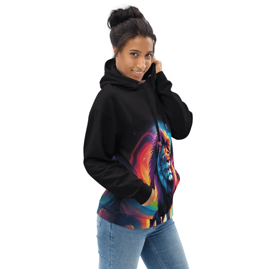 Colorful Lion All Over Print Hoodie product image (3)