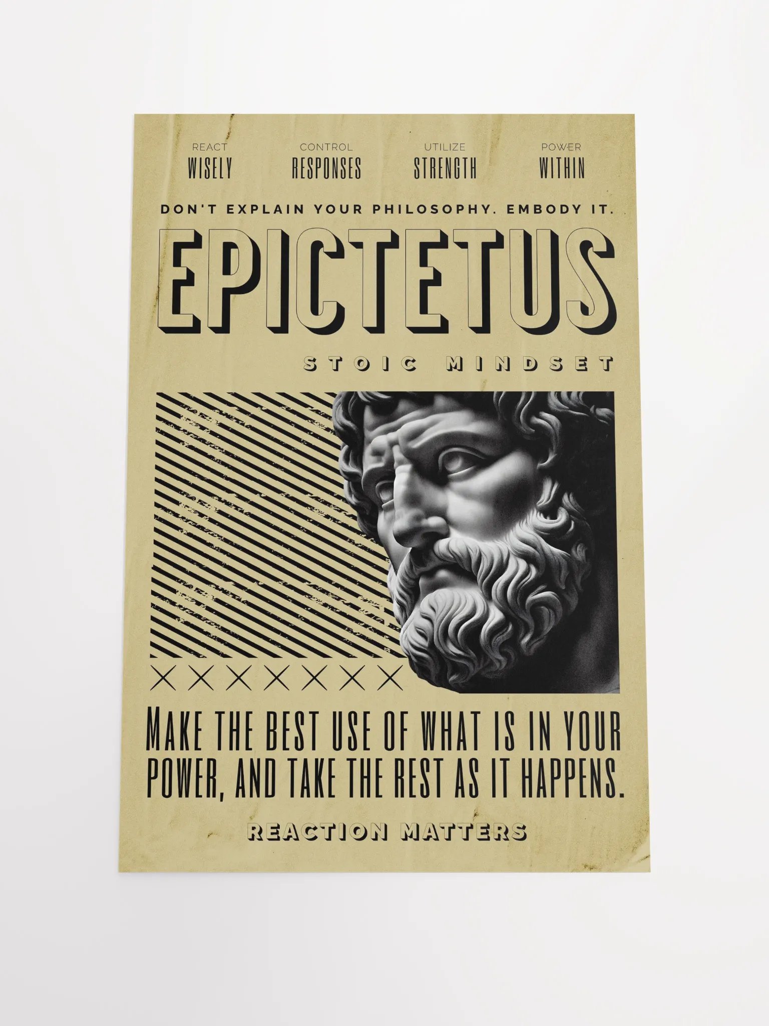 Epictetus Stoic Virtues Matte Paper Poster product image (3)