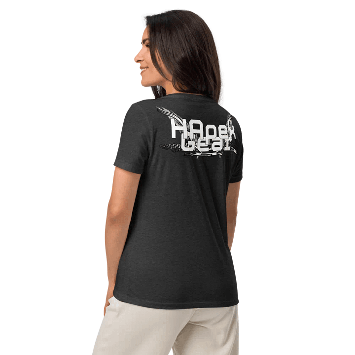Women's Relaxed V-Neck T-Shirt - White HApex Gear White Logo product image (1)
