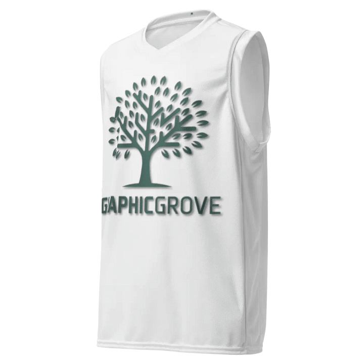 Graphic Grove Unisex White Basketball Jersey product image (1)