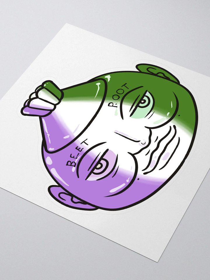 Genderqueer Poot bubble free stickers product image (1)