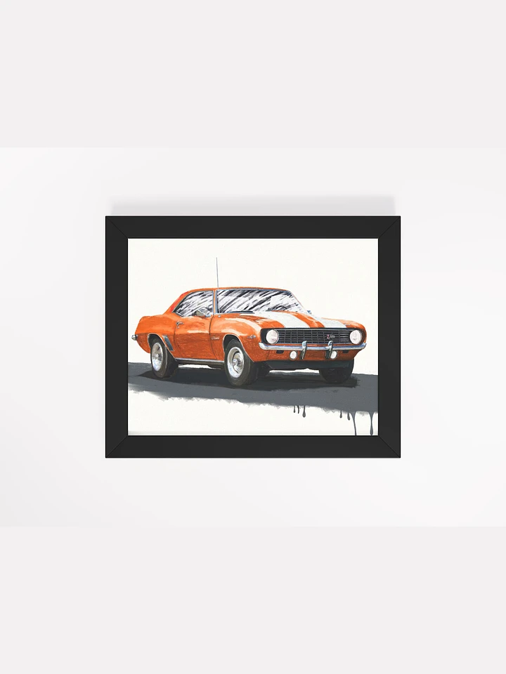 Hugger Orange 1969 Camaro Framed Poster product image (1)