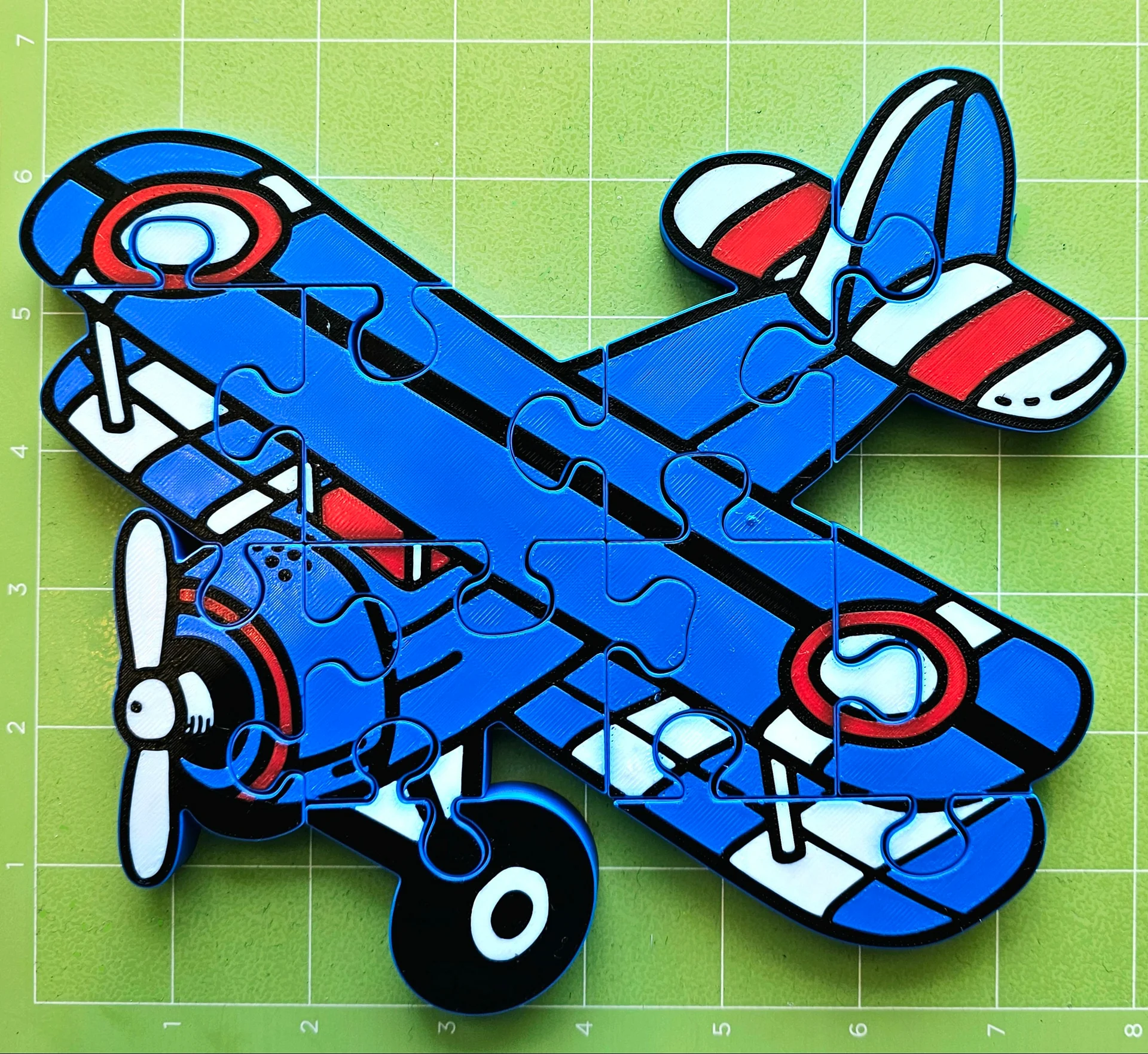 Airplane 3D Printed Jigsaw Puzzle – A Sky-High Brain Teaser for Little Hands! product image (4)