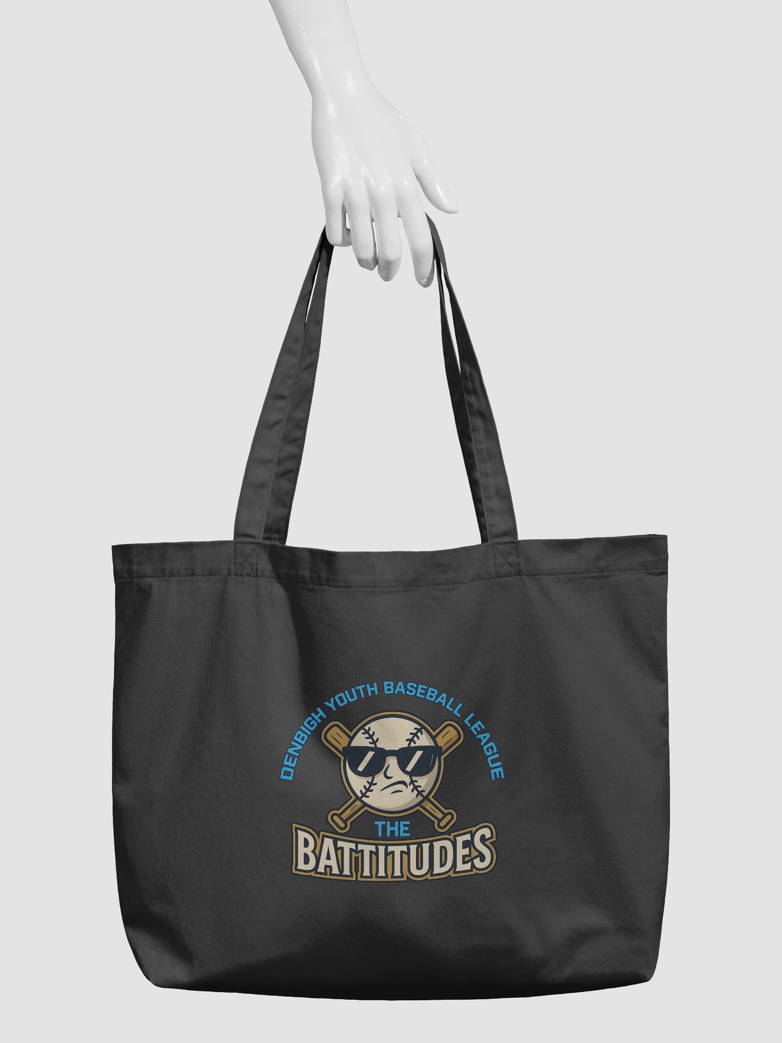 Battitude Baseball Organic Tote product image (6)