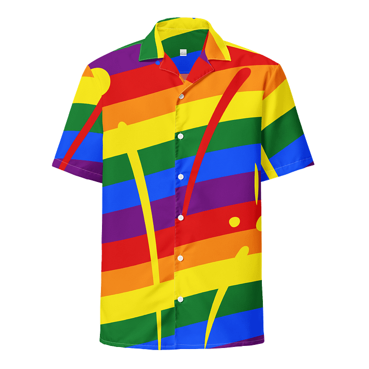 Rainbow Stripe With Color Splash Unisex Shirt - Pride product image (1)