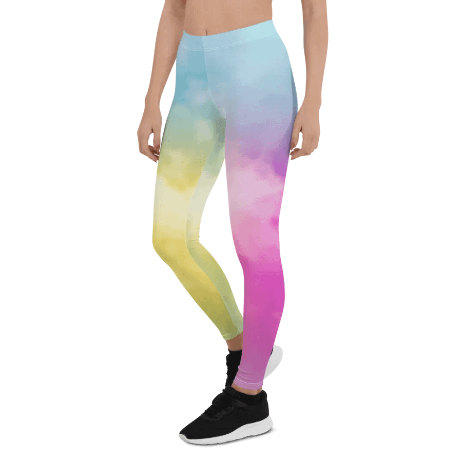 Blur cloud rainbow Design Legging - V3 product image (6)