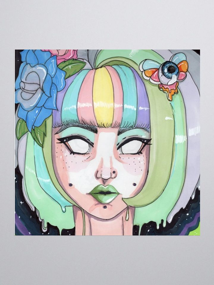 Space Eye Kiss Cut Sticker product image (1)