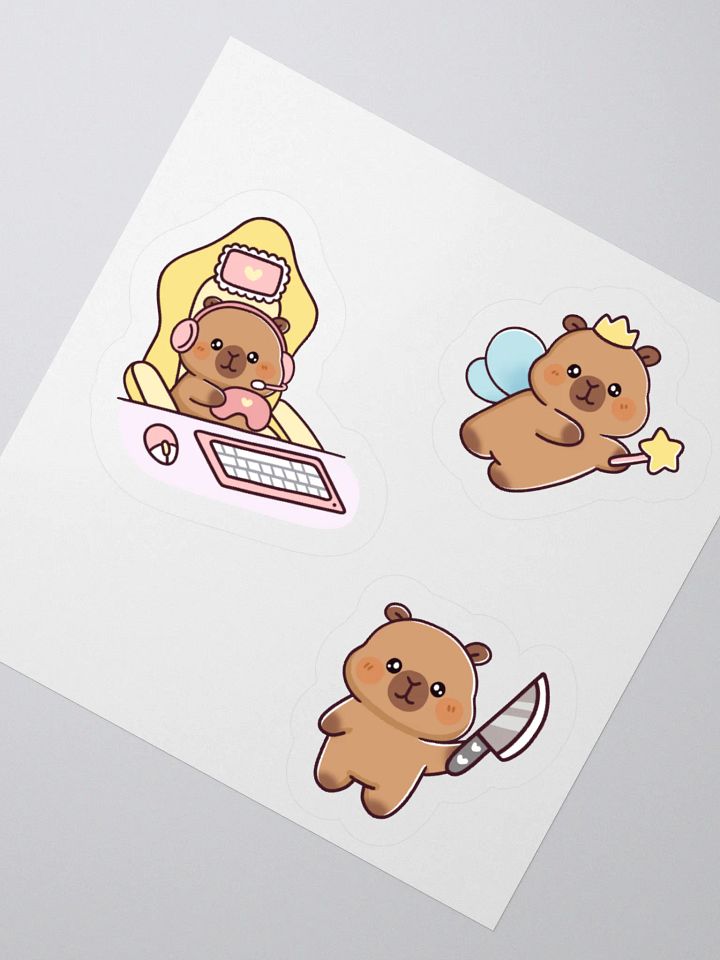 Capybara Sticker Sheet product image (2)
