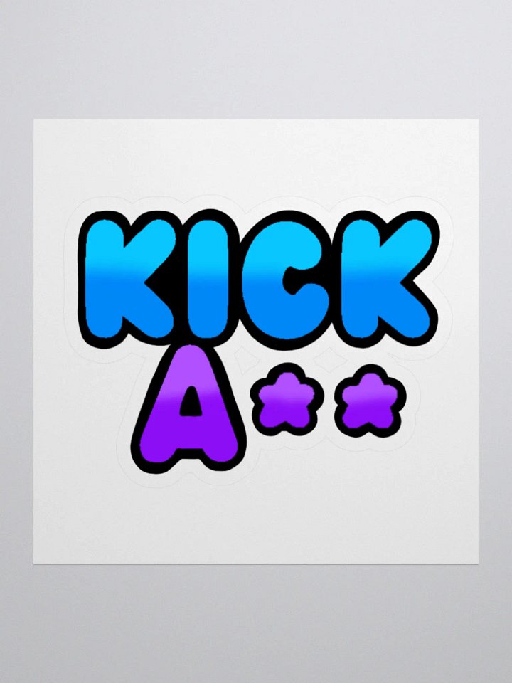 Kick A** Sticker product image (1)