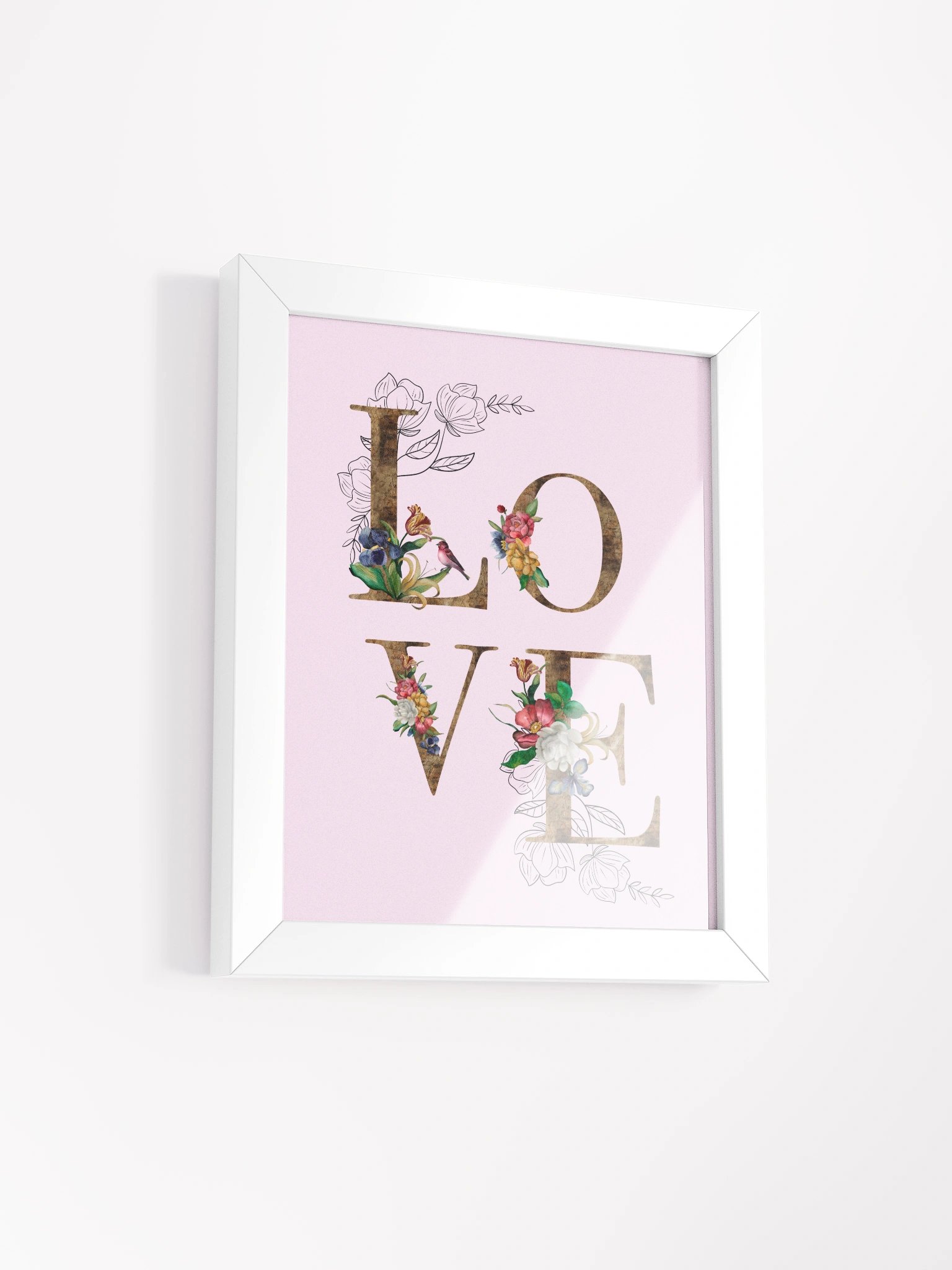 Floral Love Framed Poster product image (2)