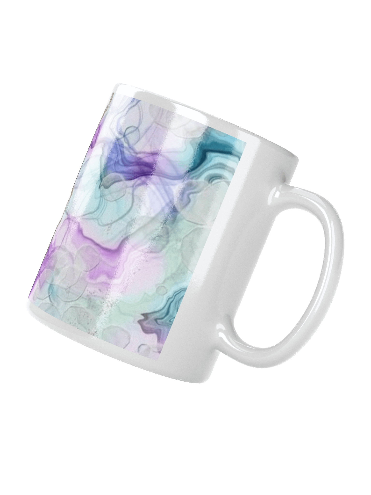 Swirls of Color White Glossy Mug product image (3)