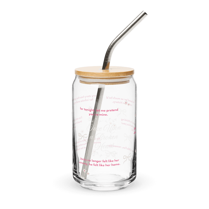 OUABH Series Quotes Glass Can W/ Straw product image (1)