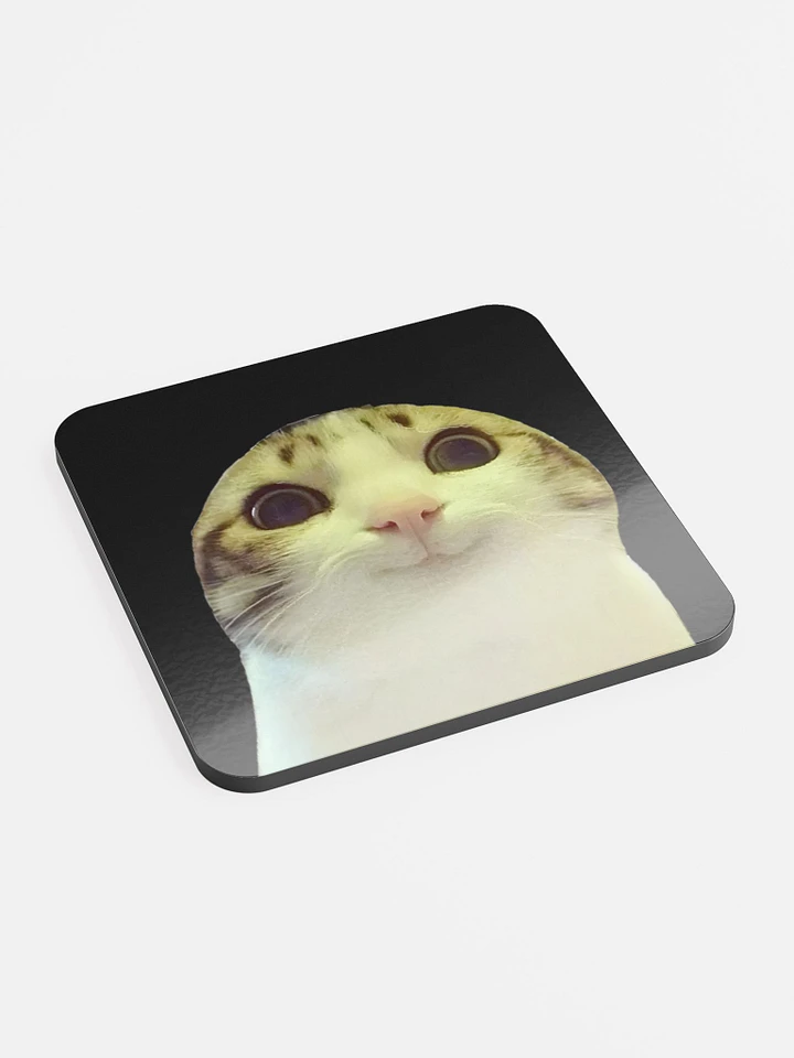 Glossed Cork Coaster: Meme Cats 2 product image (2)