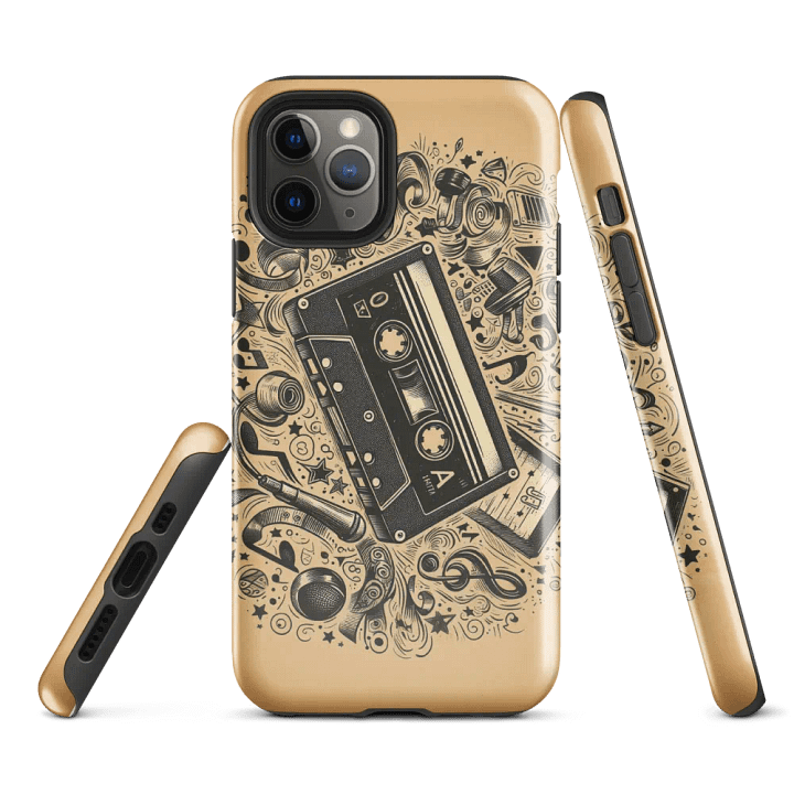 Whimsical Retro Cassette Tape Tough iPhone® Case product image (3)