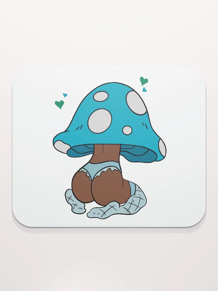 Mushroom Baddie Desk Mat - Dark Blue product image (2)