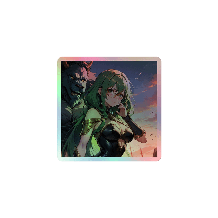 Green K Warrior HOLOGRAPHIC" STICKERS product image (1)