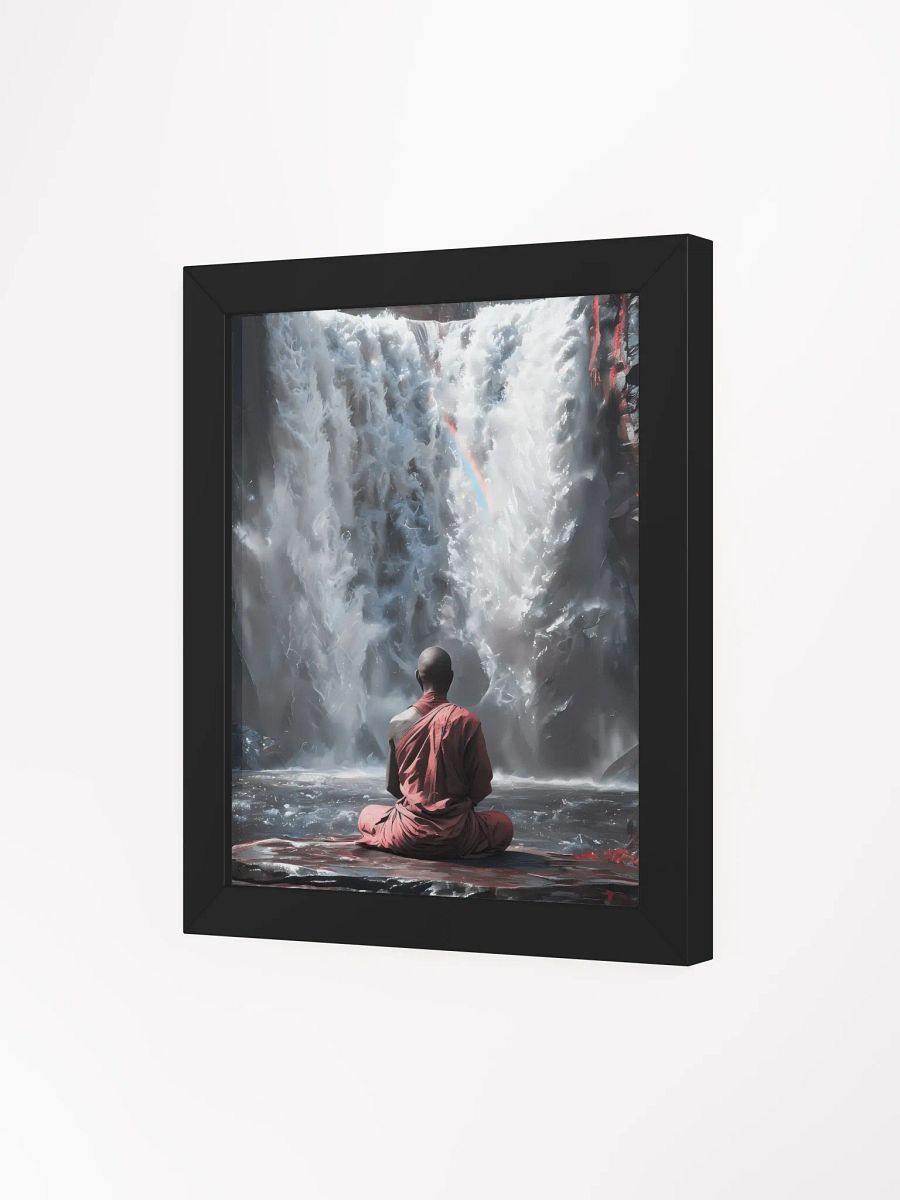 Tranquil Waterfall Meditation, Framed Poster product image (4)