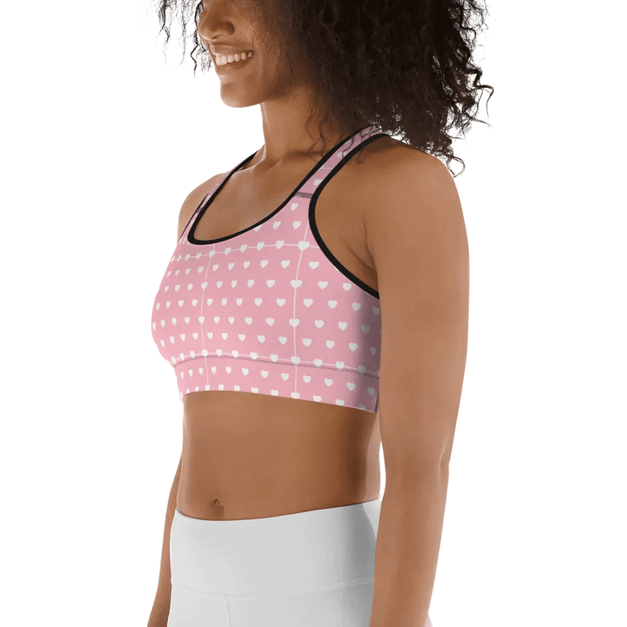 Pastel Heart Seamless Pattern Sports Bra - V6 product image (5)